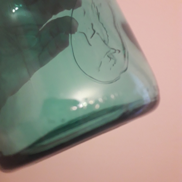 Ball Mason Jar Teal Blue Glass with Lid Wide Mouth - Picture 10 of 16